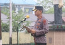 Basah Kuyup di Tengah Hujan, Kapolres Baubau Tegaskan Perang Melawan Premanisme