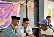 Ramadan Berkah, BRI Baubau Bersama Agen BRILink Buton Raya Bagikan Ratusan Paket Sembako