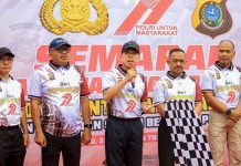 Semarak HUT Bhayangkara ke-79 di Sultra : Gubernur Andi Sumangerukka Lepas Ribuan Peserta Jalan Sehat