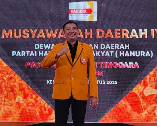 Fajar Ishak Pimpin HANURA Sultra 2025-2030, Fokus Konsolidasi Menuju Pemilu 2029
