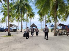 Pasca Nataru, Polres Buton Tengah Tetap Siagakan Personel di Seluruh Objek Wisata
