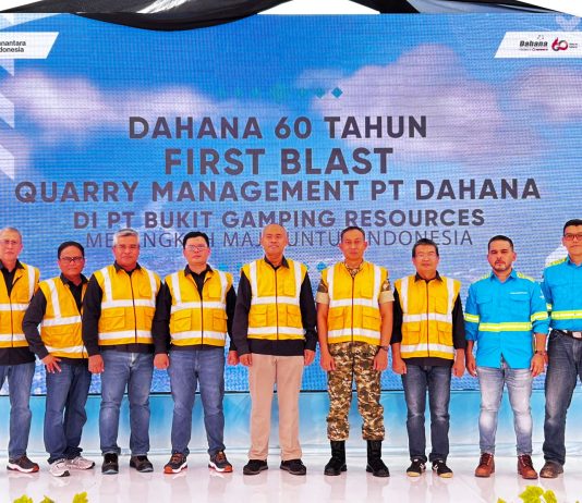 Kolaborasi PT Dahana dan PT BGR Dimulai, First Blast Digelar di Mawasangka Tengah