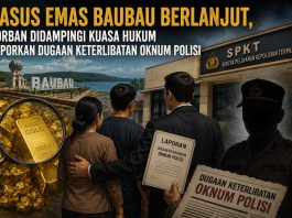 Kasus Emas Baubau Berlanjut, Korban Didampingi Kuasa Hukum Laporkan Dugaan Keterlibatan Oknum Polisi