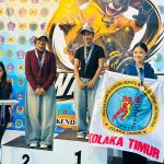 Debut Kompetisi Putri, Atlet Skateboard Baubau Langsung Naik Podium