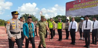 Wabup Butur Cek Kesiapan Pasukan dan Peralatan Antisipasi Karhutla