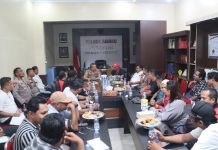Kapolres Baubau Dialog dengan Wartawan, Insiden Jamil Jadi Evaluasi