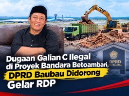 Dugaan Galian C Ilegal di Proyek Bandara Betoambari, DPRD Baubau Didorong Gelar RDP